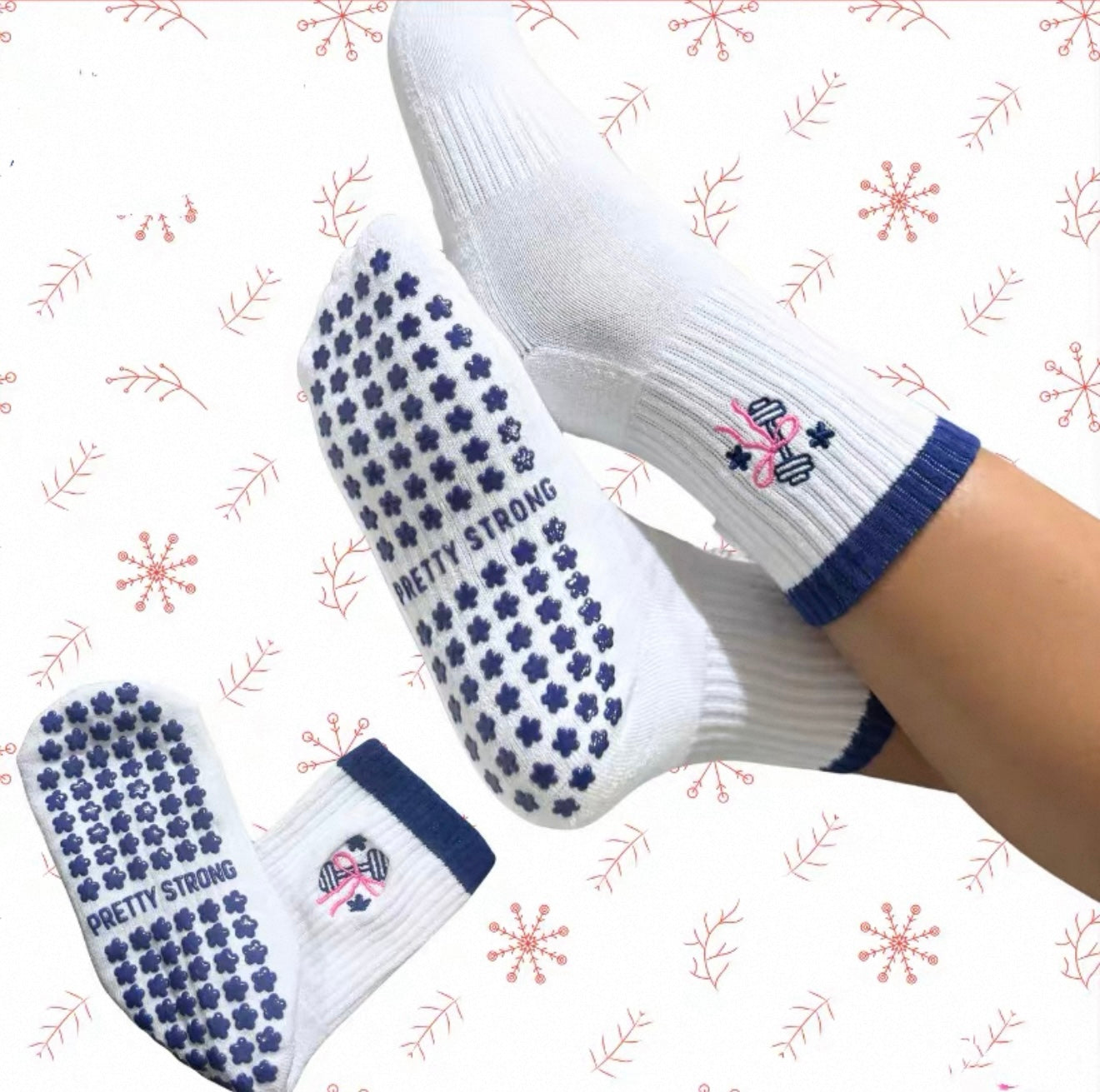 Women’s Non-Slip Grip Socks – Pilates, Yoga & Barre Studio Socks