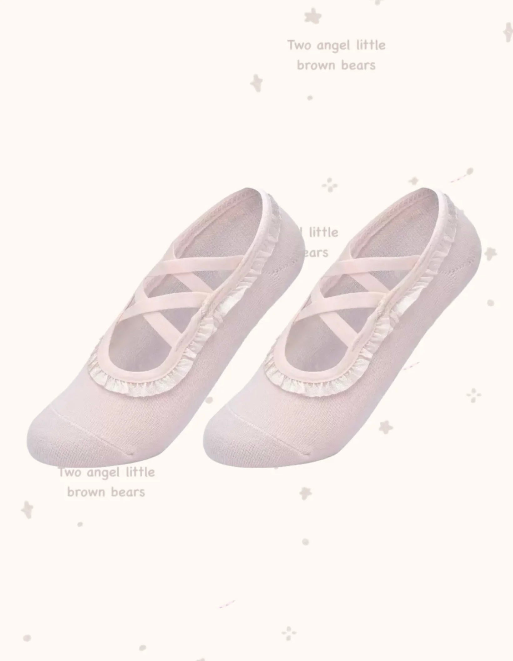 Barre Style Grip Socks with Cross Straps – Non-Slip Pilates & Yoga Socks