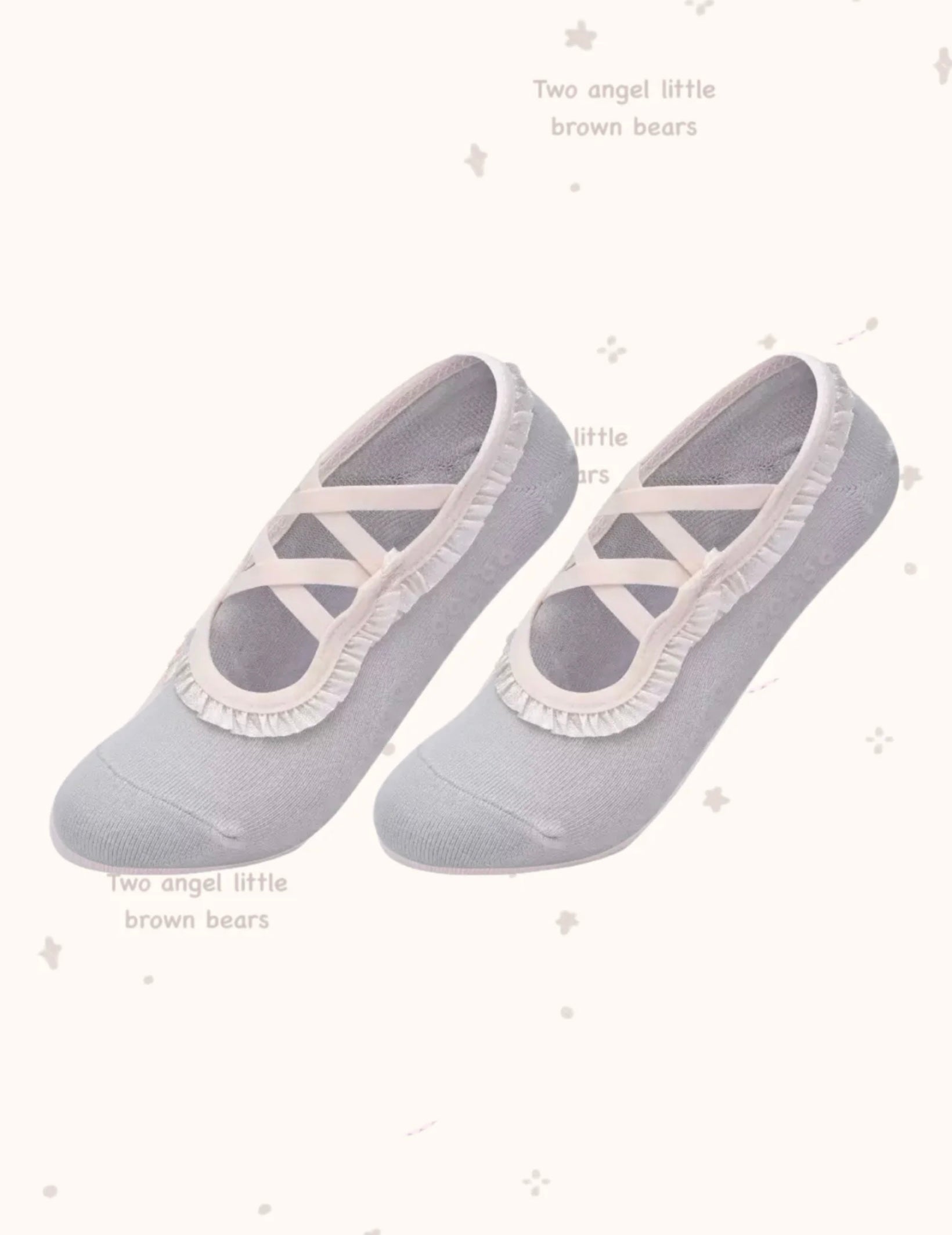 Barre Style Grip Socks with Cross Straps – Non-Slip Pilates & Yoga Socks