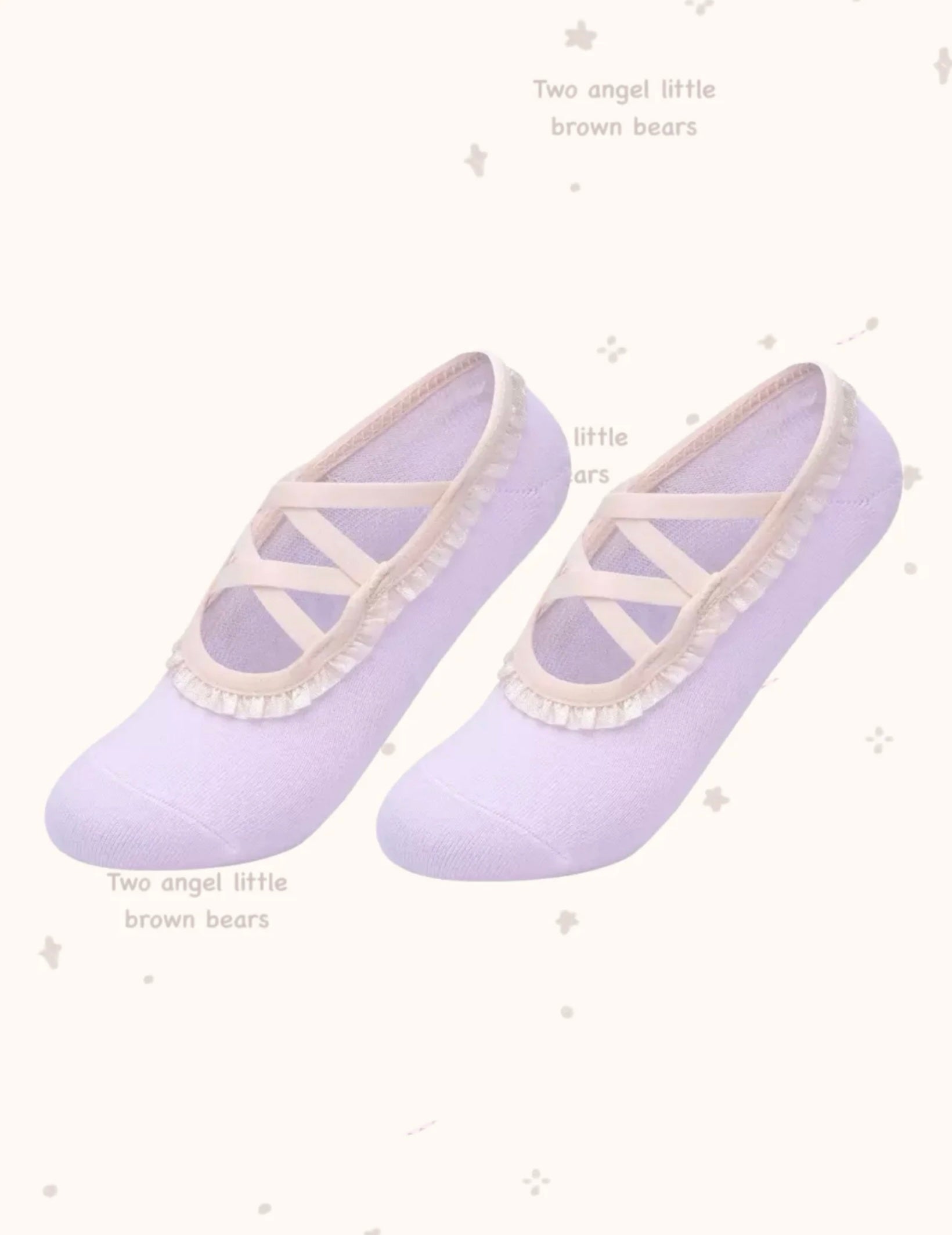 Barre Style Grip Socks with Cross Straps – Non-Slip Pilates & Yoga Socks