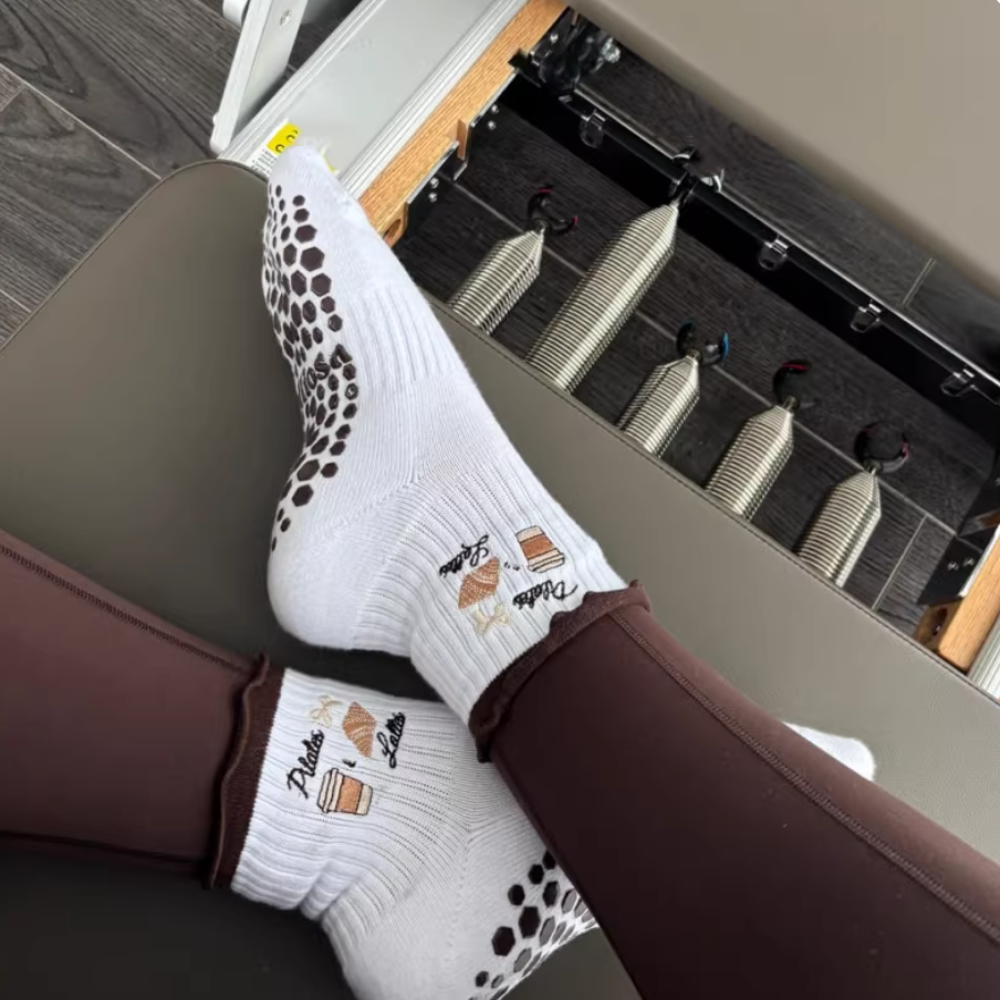 Lace Grip Socks – Women’s Pilates & Yoga Studio Workout Socks